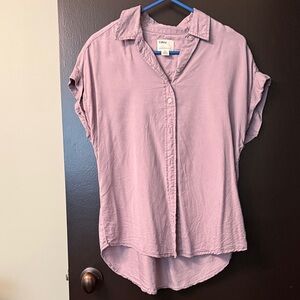 Tilley Mauve Button-Front Women's Top
